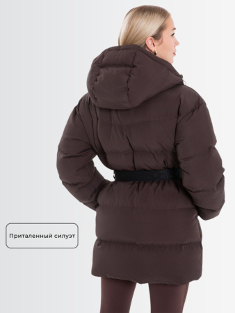 Пуховик женский зимний CRUSH Коричневый